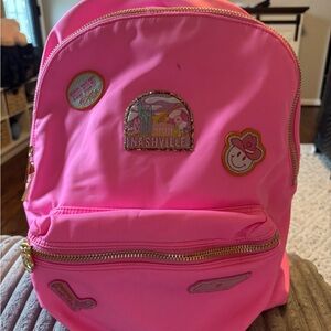 Pink Kids Backpack with Patches